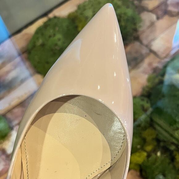 PRADA Nude Patent Pointed Sling Back Pumps SZ 36.5 (6.5 US) - Picture 6 of 9